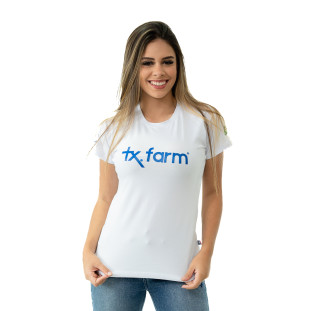 CAMISETA FEMININA TEXAS FARM - OUR HOMELAND - CF170 - BRANCO