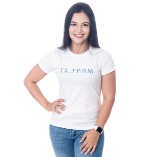 CAMISETA FEMININA TEXAS FARM - CF173 - OFF WHITE